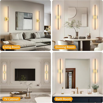 Morauroral Walnut Battery Operated Wall Sconce - Image 7