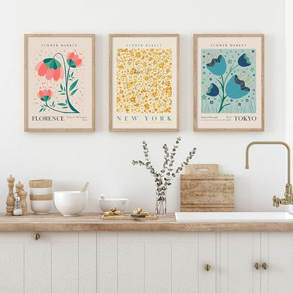 AnyDesign 9Pcs Flower Market Wall Art Prints Matisse Art Poster Decor Floral - Image 6