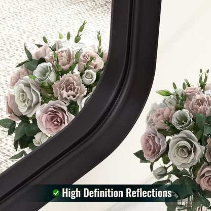Easly 48"x30" Black Bathroom Mirror - Image 5