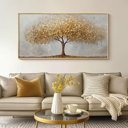 Large Framed Tree of Life Gold Wall Art - Image 5