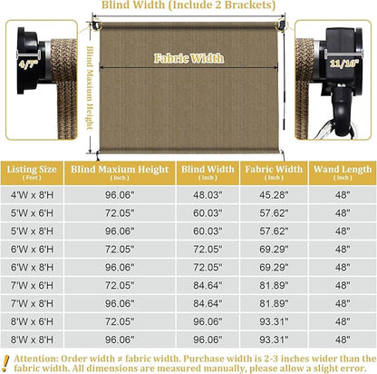 Shade&Beyond Outdoor Roller Shades - Image 3