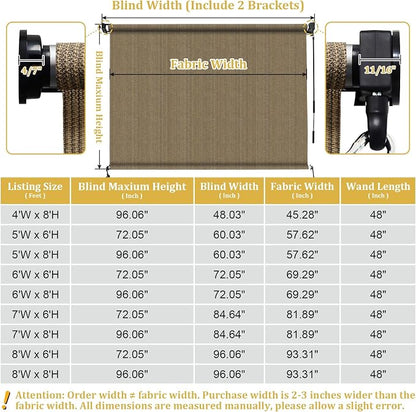 Shade&Beyond Outdoor Roller Shades - Image 3