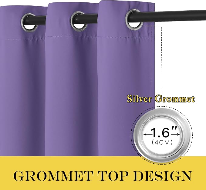 NICETOWN Blackout Curtains 84 Inch Length, Thermal Insulated Room Darkening - Image 5