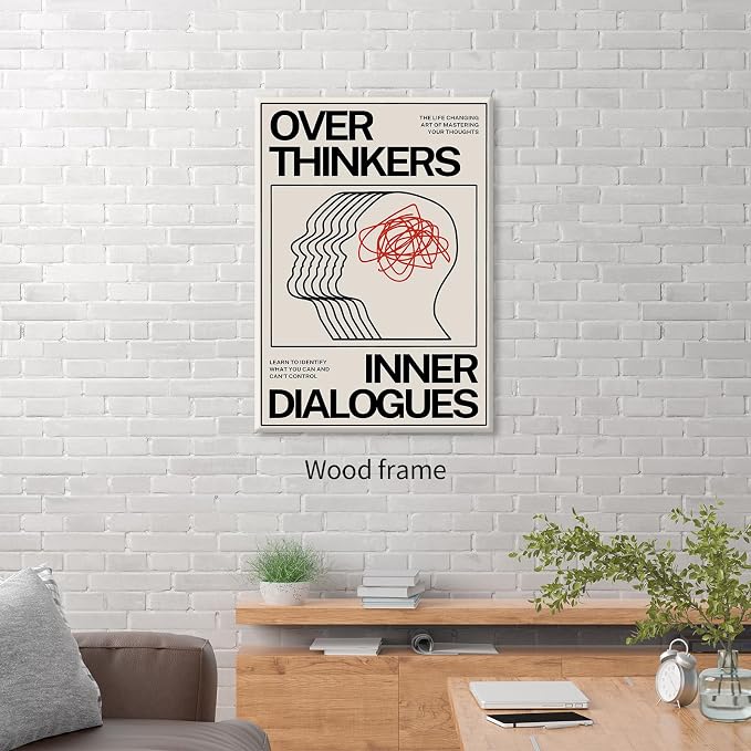 Maximalist Vintage Mental Health Posters Retro Unique Eclectic Wall Art 08x10 - Image 5