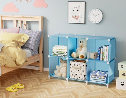 HOMIDEC Closet Organizers and Storage, 9 Cube Storage Organizer, Portable - Image 2
