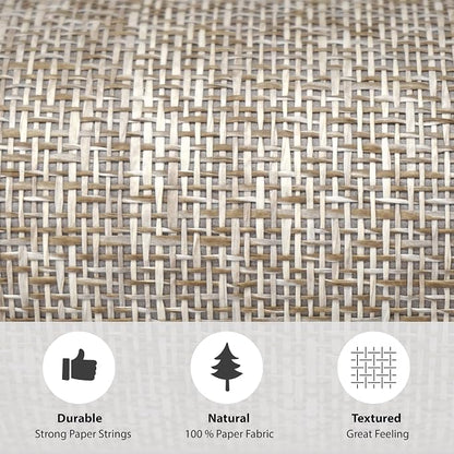 Ansehan Wallcovering W707 Terraces Collection 36" W x 8 Yard L, Natural Paper - Image 5