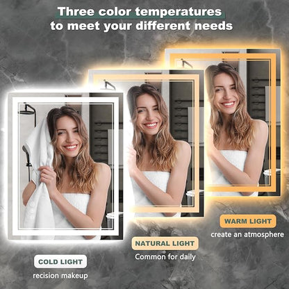 48x40 Inch LED Bathroom Mirror - Image 3