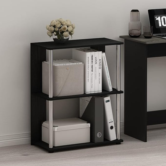 Furinno Jaya Simple Design 3-Tier Bookcase/Bookshelf/Display Rack - Image 2