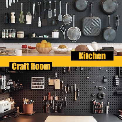 Spampur Peg Board, 4 Pack Metal Pegboard Panels - Image 9