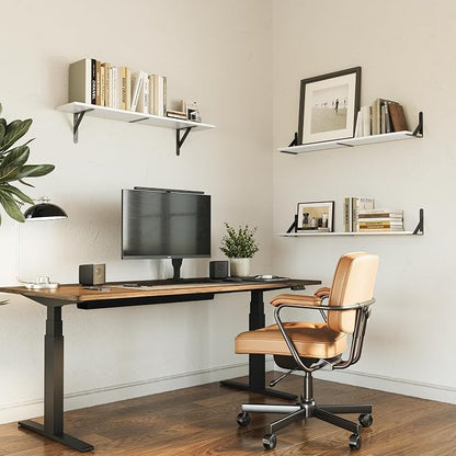 WOPITUES Floating Shelves for Wall 32″W x 8″D, Long Wall Mounted Shelves Set of - Image 4