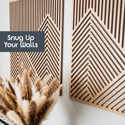 SnugLife 2 Pcs Wood Mountain Wall Art - Image 8