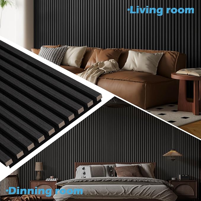 Art3d 4-Pack 108" x 12" Acoustic Wood Panels - Image 3