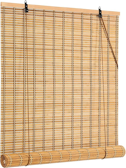 28x72 Inch Bamboo Blinds for Interior Windows, UV Protection Roman Bamboo by IMSGVIFO