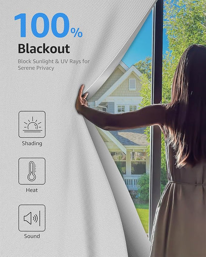 Sumobaby Blackout Curtains for Bedroom Portable 30"x60", No Drill Blackout - Image 2