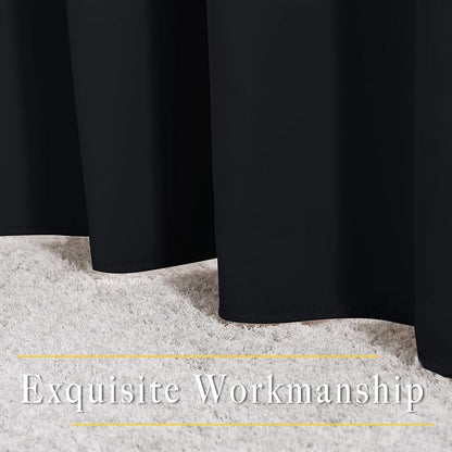 NICETOWN Black Out Dooway Curtain 80 inches Long, Grommet Thermal Insulated - Image 6