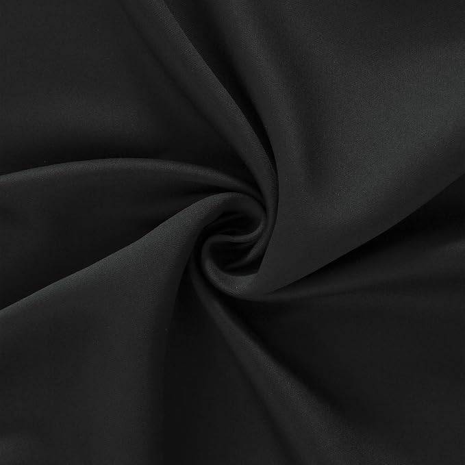 LEMOMO Black Thermal Blackout Curtains/52 x 45 Inch/Set of 2 Panels Room - Image 5
