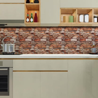 10PCS 3D Wall Panels Peel and Stick Foam, Self-Adhesive Decorative 3D Brick - Image 4