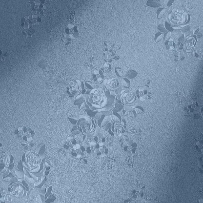 Erfoni 394"x17.7" Grey Blue Floral Embossed Wallpaper by Erfoni