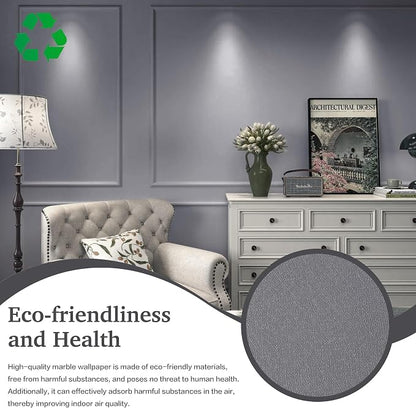Dimoon 17.7''x118'' Peel and Stick Wallpaper Grey Contact Paper - Image 5