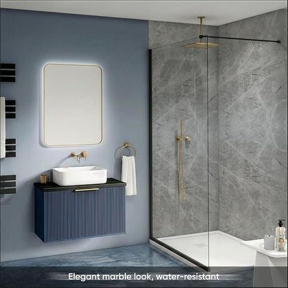 IZODEKOR 4 Pcs 24"x48" PVC Marble Wall Panels - Image 7