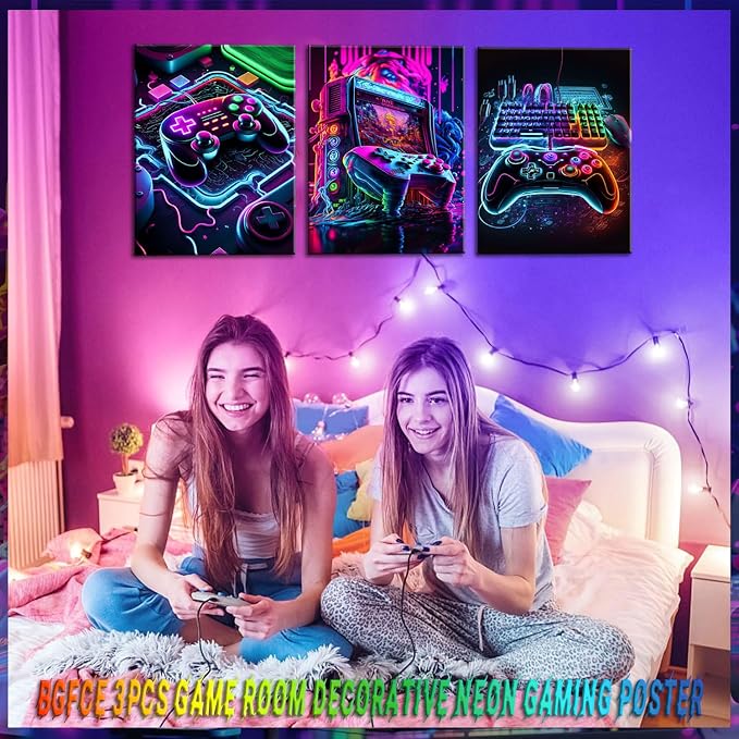 BGFCE Game Room Decor Posters Set of 3 - Image 3