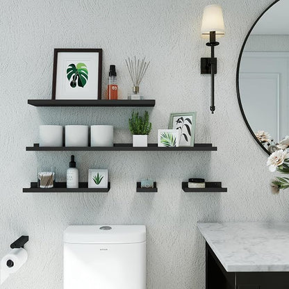 Long Floating Shelves for Wall Decor, Long Wall Mounted Storage Shelf for - Image 4