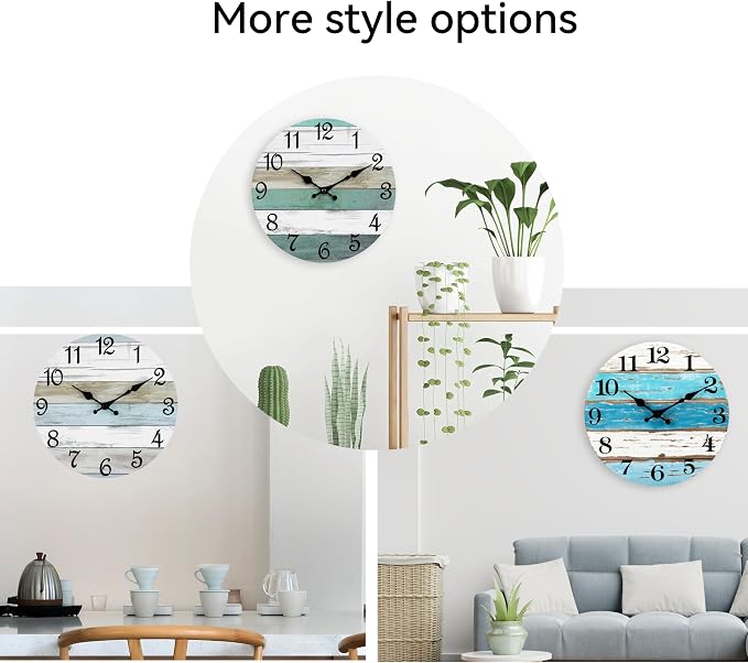 CHYLIN Wall Clock, 12 Inch Wall Clocks Battery Operated Silent Non Ticking - Image 3