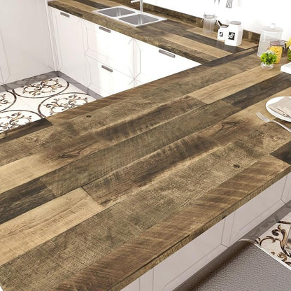 WESTICK Brown Wood Contact Paper Peel and Stick Countertops Waterproof Wood - Image 3