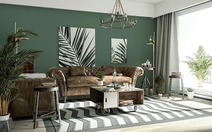 Dimoon 118''x23.6'' Green Peel and Stick Wallpaper Contact Paper Modern Self - Image 6