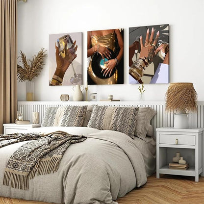 Black Girl Wall Art Set of 3 - Image 4