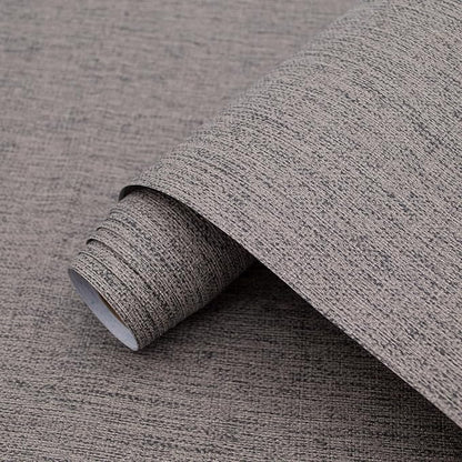 Yancorp 10ft Textured Fabric Wallpaper Faux Grasscloth Light Brown Peel and by YancorpHomeDecor
