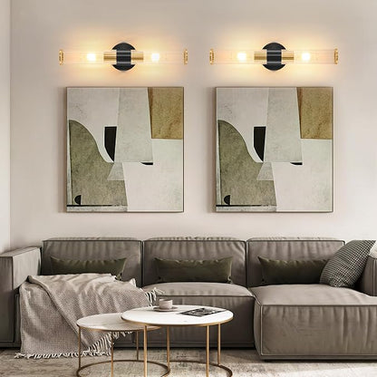 Black Gold Battery Operated Wall Sconces Set of 2, Rechargeable Wall Lights - Image 8