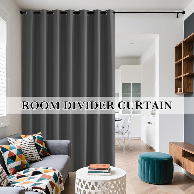 RYB HOME 100% Blackout Room Divider Curtains - Image 9
