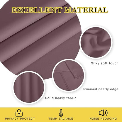 NICETOWN Privacy Room Divider Curtain Thermal Blackout Curtain - Image 2