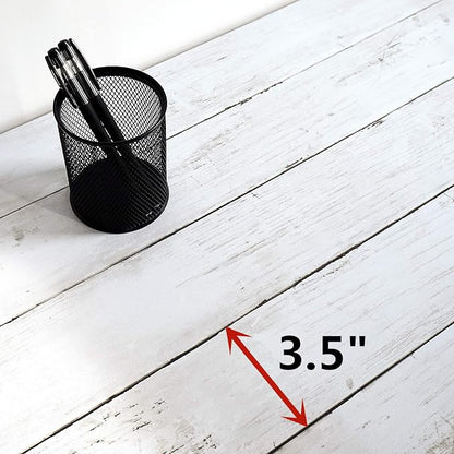 CiCiwind Peel and Stick Wallpaper Wood Contact Paper White Shiplap Wall Paper - Image 7