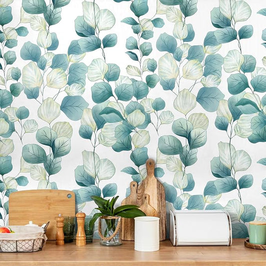 Timeet Peel and Stick Wallpaper Boho Leaf Contact Paper Removable Self Adhesive - Image 2