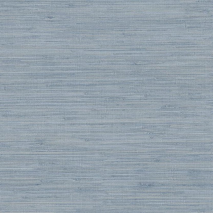 Chesapeake Blue Faux Grasscloth Wallpaper by Chesapeake