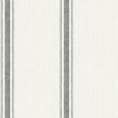 Chesapeake Linette Fabric Stripe Wallpaper, Strippable, 20.5 in x 33 ft by Chesapeake