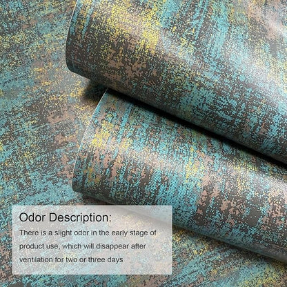 JiffDiff Vintage Metallic Peel and Stick Wallpaper Industrial Metallic Concrete - Image 5