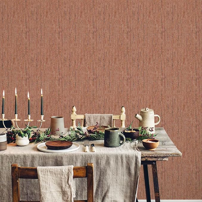 JiffDiff Woven Wallpaper Peel and Stick 17.3" x 120" Colorful Paint Grasscloth - Image 7