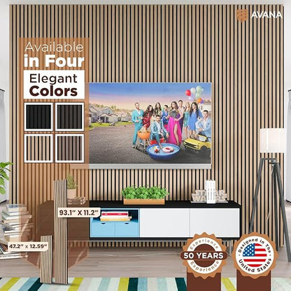 Avana Acoustic Wood Wall Panels – 93.2x11.25 Inch Panels – Fits 94x12 Layout – - Image 7