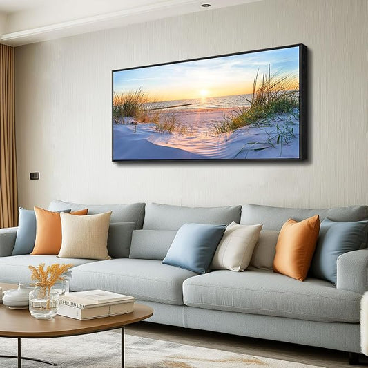 MHARTK66 Large Wall Art for Living Room Modern Wall Decor for Bedroom Beach - Image 2