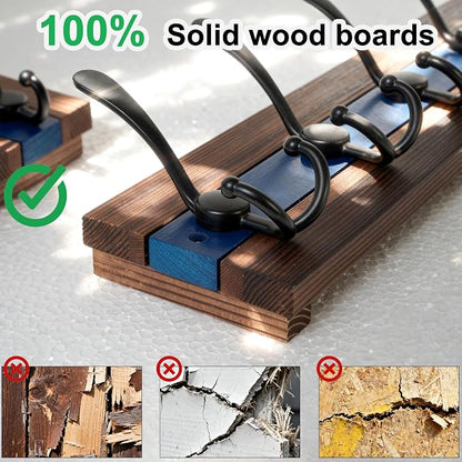 SKOLOO Rustic Wall Mounted Coat Rack - Image 7