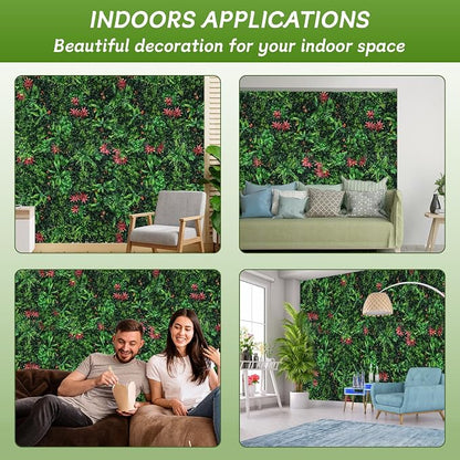 Grass Wall Panels 18 Pack 20"x20", Artificial Hedge Greenery Wall Backdrop - Image 7