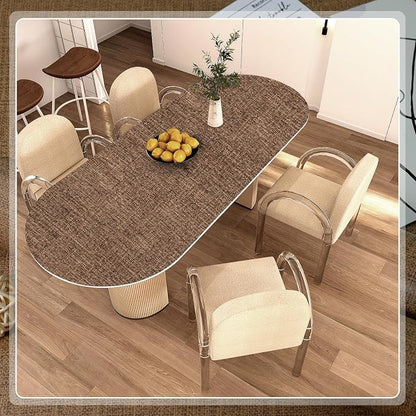 Amiya Grasscloth Brown Wallpaper 17.3"x120" Peel and Stick Faux Fabric Linen - Image 8