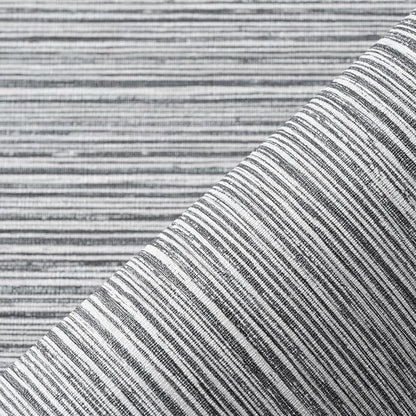 Grasscloth Textured Wallpaper Dark Gray Linen Thick 24" X 394" Fabric Contact by osayhome