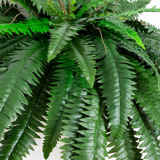 Nearly Natural 48in Artificial Boston Fern, Large Faux Greenery - Image 2