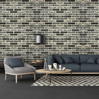 10-Pack 52 Sq.Ft 3D Wall Panels Peel and Stick 3D Faux Brick Wallpaper Peel and - Image 4