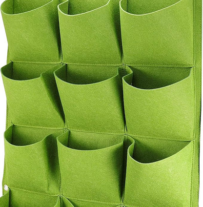 ZOENHOU 2 Pack Total 36 Roomy Pockets Green Vertical Garden Planter, - Image 5