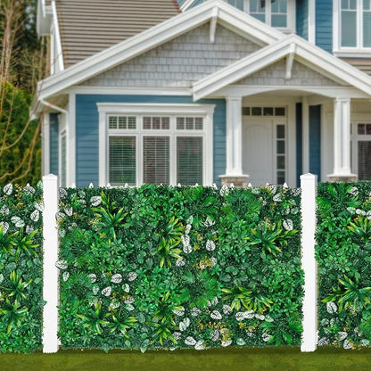 Grooy Artificial Hedge Grass Wall, Boxwood Panels 40"x120", UV Protected - Image 7